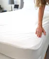 Cleanbrands Fitted Waterproof Mattress Protector, Twin Xl In White