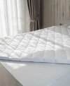 Cleanbrands Platinum Zippered Encasing Quilted Mattress Pad In White