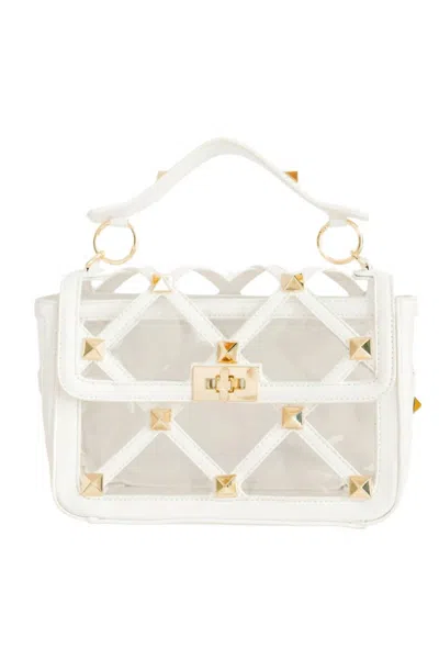 Clearly Handbags Women's The Lily Gold Studded Clear Bag In Multi