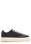 Cleens Ace Leather Sneakers In Black