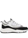 Cleens Aero Mesh-panels Suede Low-top Sneakers In White