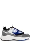 Cleens Aero Panelled Mesh Sneakers In Blue And White
