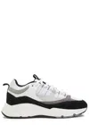 Cleens Aero Mesh-panels Suede Low-top Sneakers In Black