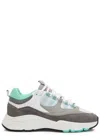 Cleens Aero Runner Panelled Mesh Sneakers In Green