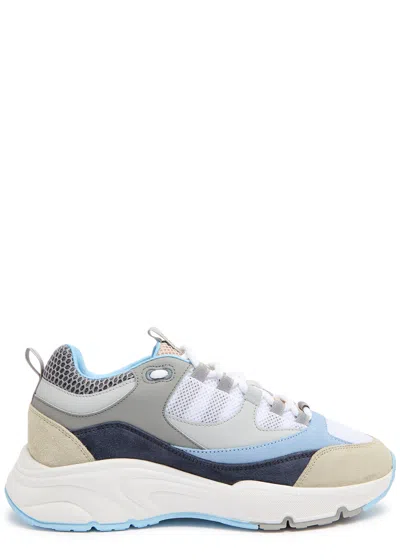 Cleens Aero Runner Panelled Mesh Trainers In Multicoloured