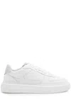 Cleens Court Grained Leather Sneakers In White