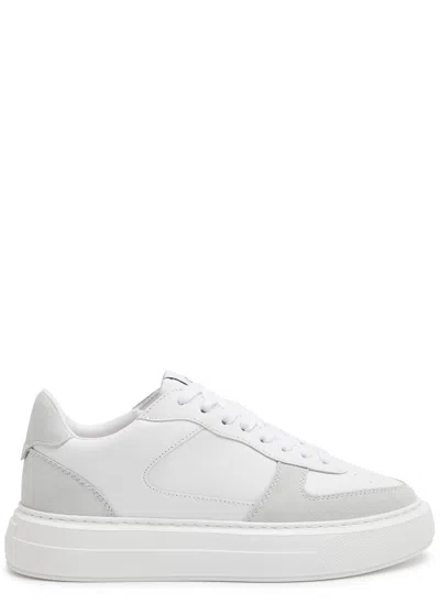 Cleens Court Panelled Sneakers In White