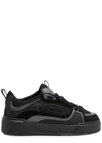Cleens Essential Skate Panelled Trainers In Black