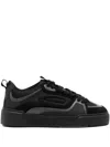 Cleens Essential Skate Panelled Sneakers In Black