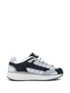 Cleens Hyper Runner Panelled Mesh Sneakers In Blue