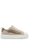 Cleens Icon Panelled Mesh Sneakers In Beige