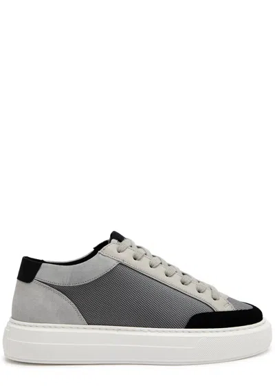 Cleens Luxor Panelled Canvas Trainers In Grey