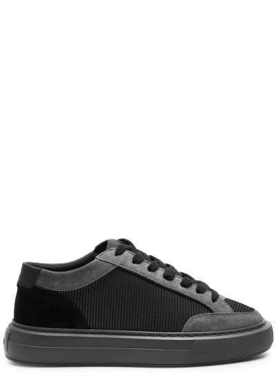 Cleens Luxor Panelled Mesh Sneakers In Dark Grey