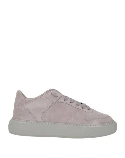 Cleens Man Sneakers Grey Size 10 Leather In Animal Print