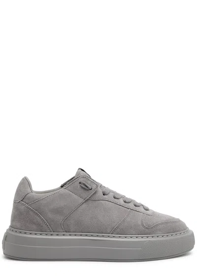 Cleens Ollie Suede Trainers In Grey