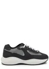 Cleens Podium Panelled Mesh Sneakers In Black