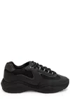 Cleens Podium Panelled Mesh Sneakers In Black