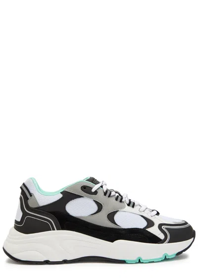 Cleens Pulse Runner Panelled Mesh Sneakers In Green