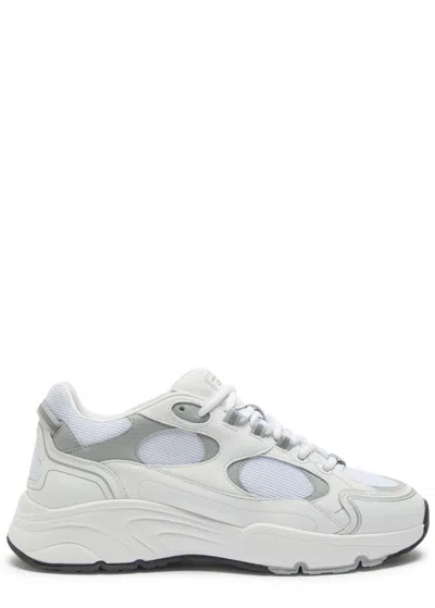 Cleens Pulse Runner Panelled Mesh Sneakers In White
