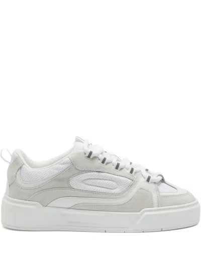 CLEENS SKATE EVO MESH-PANELS SUEDE LOW-TOP SNEAKERS