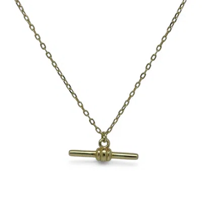 Clemence Wren Women's T-bar Pendant Necklace - Gold