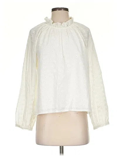 Pre-owned Cleobella 3/4 Sleeve Blouse In Ivory