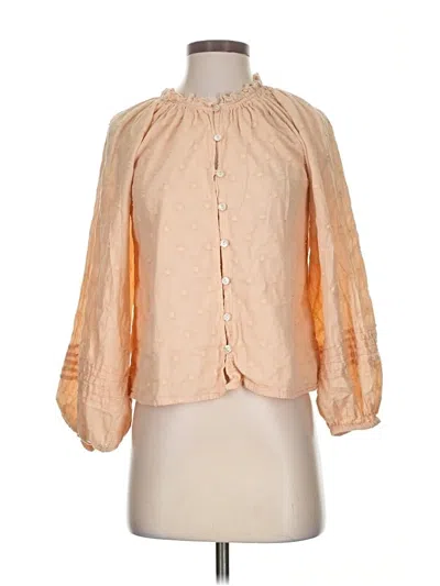 Pre-owned Cleobella 3/4 Sleeve Blouse In Orange