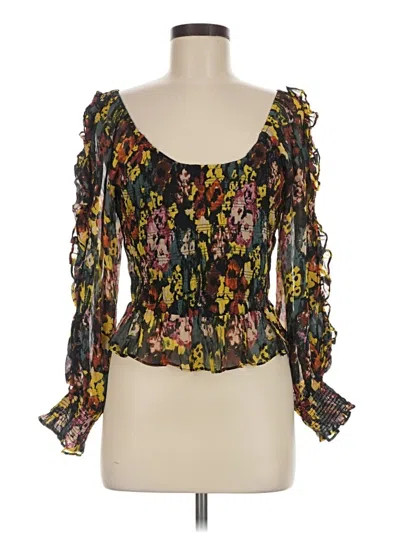 Pre-owned Cleobella 3/4 Sleeve Blouse In Yellow