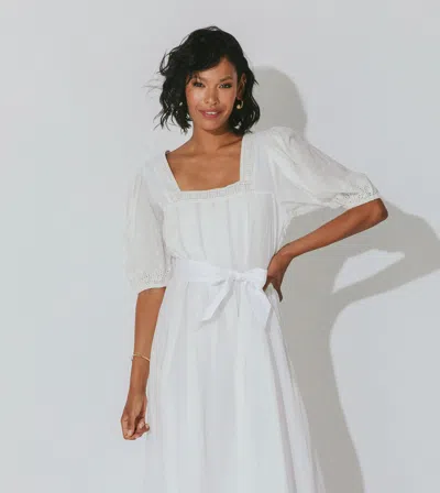 Cleobella Adira Midi Dress | Ivory In White