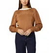 Cleobella Adwen Knit Sweater In Brown In Multi