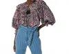 Cleobella Ainsley Top In Cayman Paisley Purple In Multi