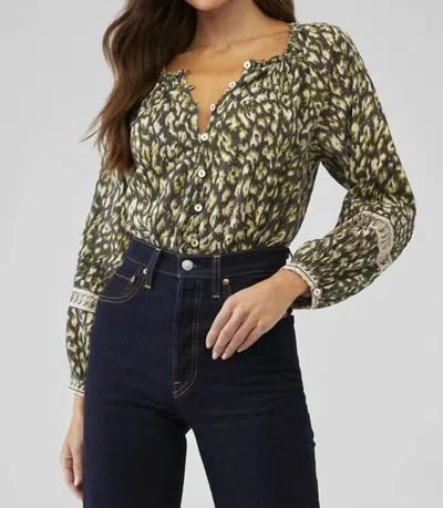 Cleobella Alicia Blouse In Black Leopard