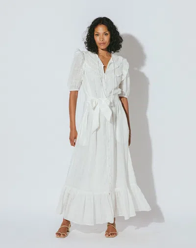 Cleobella Malta Ankle Dress In Ivory In Black