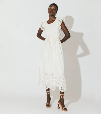 Cleobella Allegra Midi Dress In White