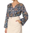 Cleobella Allison Blouse In Magnolia Floral Print In Blue