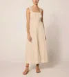 Cleobella Amada Ankle Dress In Rialto Print In Neutral