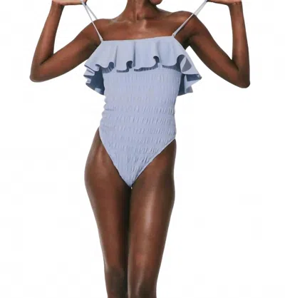 Cleobella Amelia One Piece Swimsuit In Periwinkle In Blue
