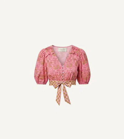 Cleobella Amina Top | Wildflower Prism Pink