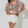Cleobella Aminah Top In Panama In Blue