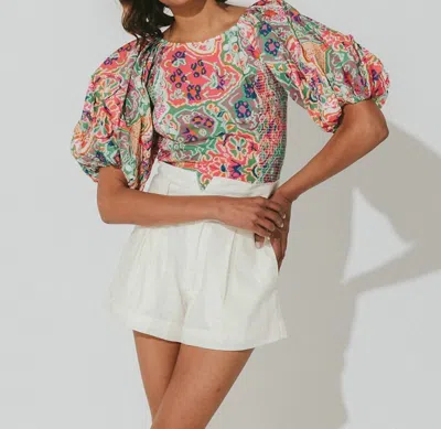 Cleobella Aminah Top In Panama In Blue