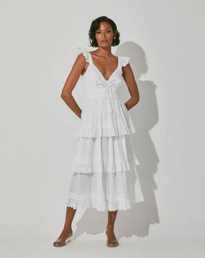 Cleobella Amora Midi Dress In White