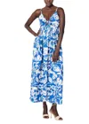 Cleobella Annie Ankle Dress In Azure Print In Multi
