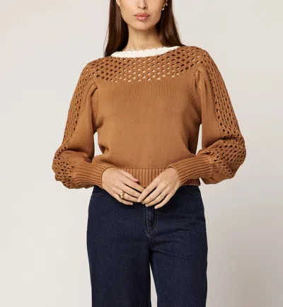 Cleobella Anwen Sweater | Brown/ivory