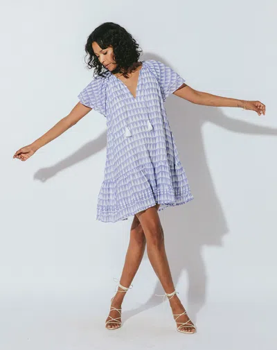 Cleobella April Mini Dress In Blue
