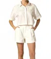 Cleobella Archie High-rise Short In Ecru In White