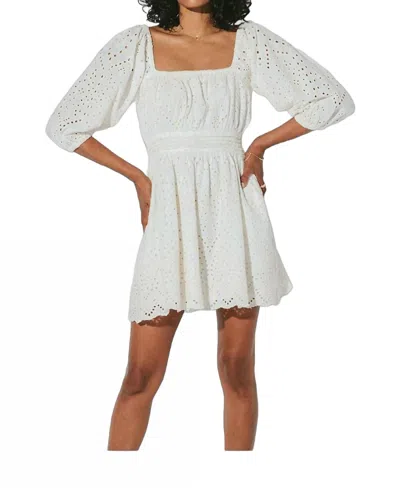 Cleobella Aria Mini Dress In Creamy White