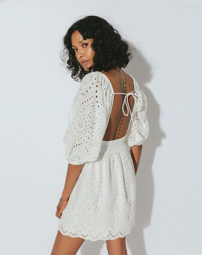 Cleobella Aria Mini Dress In White