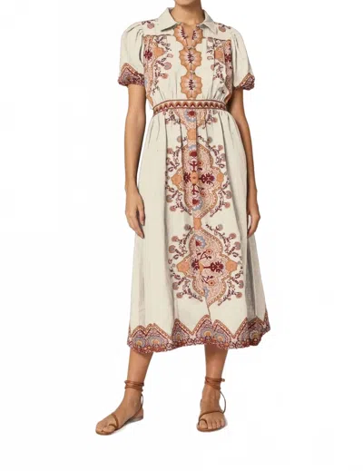 Cleobella Asha Midi Dress In Ivory Multi