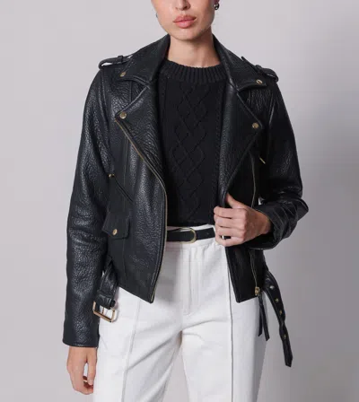 Cleobella Asher Leather Jacket | Black