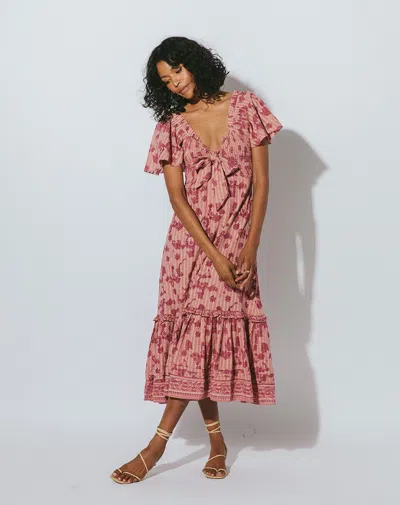 Cleobella Ashlyn Midi Dress Batik Print In Multi